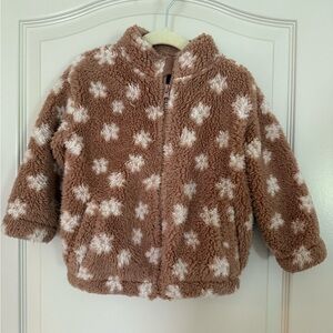 Grayson Collective Toddler Girls’ Floral Faux Shearling Shacket